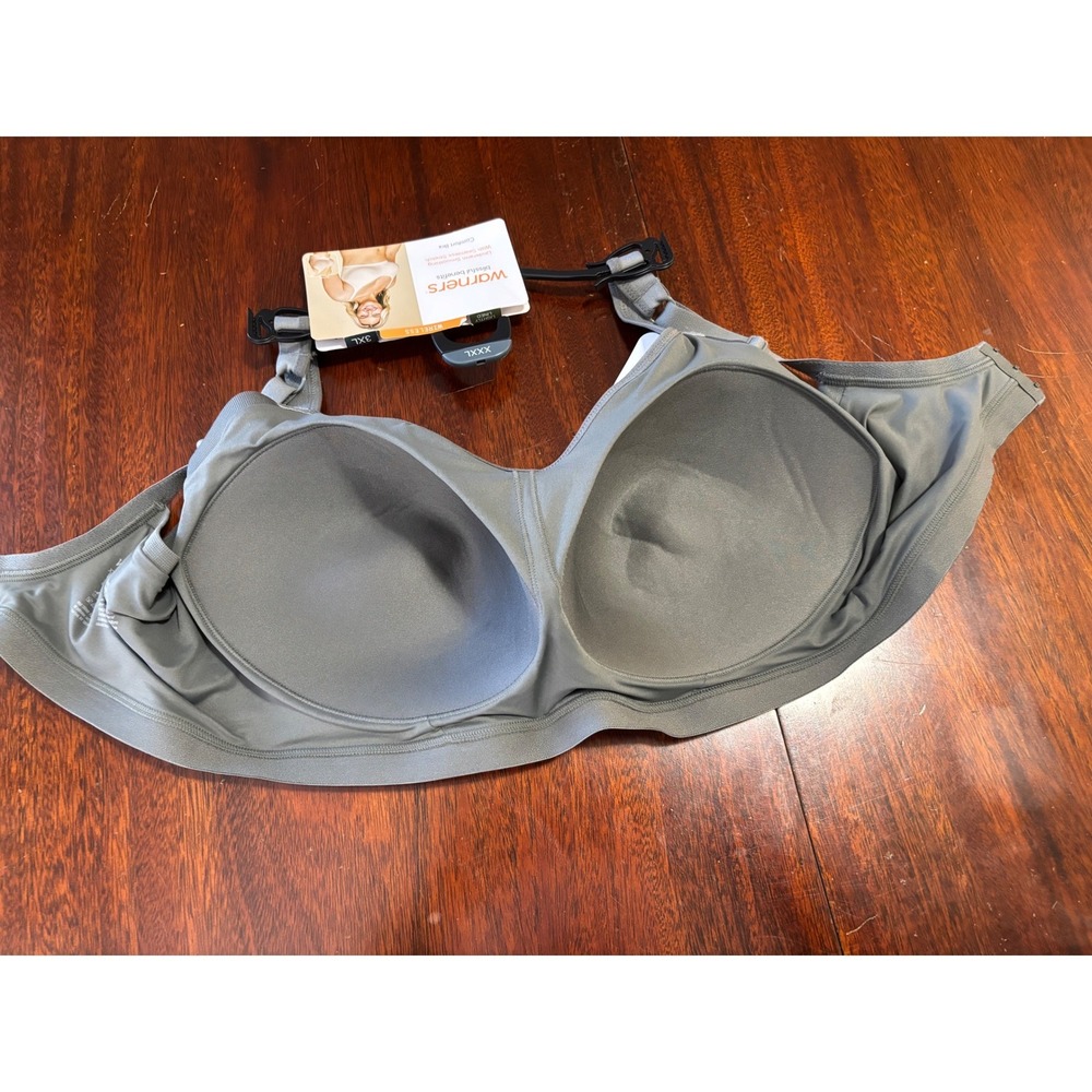 Warners Blissful Benefits Wireless Comfort Bra XXXL Smoothing Lightly Padded - Picture 6 of 6